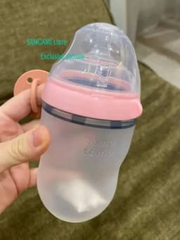 Silicone Baby Bottle Green/Pink 5 oz and 8 oz Baby Bottles 2 Pack BPA free Feeding bottle children kids