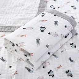 Baby Blankets 6 Layers 100% Cotton Gauze Breathable Infant Wrap Soft Absorbent Newborn Swaddle Blankets Cartoon Baby Bath Towel
