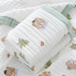 Baby Blankets 6 Layers 100% Cotton Gauze Breathable Infant Wrap Soft Absorbent Newborn Swaddle Blankets Cartoon Baby Bath Towel