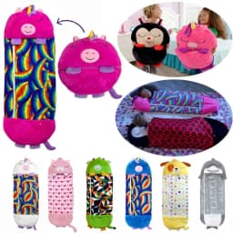 Children's Cartoon Sleeping Bag with Pillow for Birthday Gift Kids Comfy Plush Warm Sleepy Sack Animal Boys Girls Soft Sleepsack