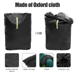 Large Stroller Cover Bag for Air Train Travel 420D Oxford Cloth Waterproof Gate Check Stroller Storage Bag with Adjustable Strap
