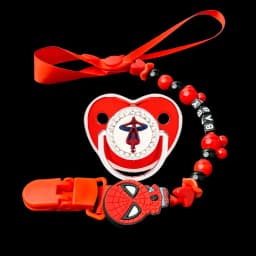 Baby feeding pacifier & with chain clip suitable for baby weaning Personalized customized chain clip Baby prince/princess