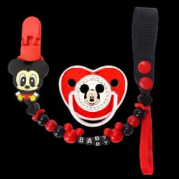 Baby feeding pacifier & with chain clip suitable for baby weaning Personalized customized chain clip Baby prince/princess