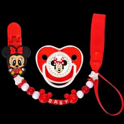 Baby feeding pacifier & with chain clip suitable for baby weaning Personalized customized chain clip Baby prince/princess