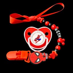 Baby feeding pacifier & with chain clip suitable for baby weaning Personalized customized chain clip Baby prince/princess