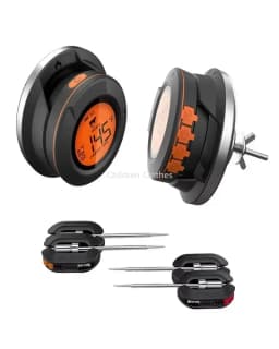 2025 Upgrade Outdoor Digital Wireless Bluetooth Dome Cooking Food Meat Thermometer for BBQ Charcoal Grill and Oven Smoker