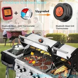 2025 Upgrade Outdoor Digital Wireless Bluetooth Dome Cooking Food Meat Thermometer for BBQ Charcoal Grill and Oven Smoker