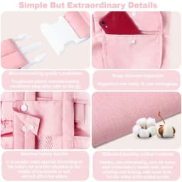 0-24 Months Baby Carrier with Adjustable Shoulder Strap Ergonomic Newborn Carrier with Breathable Mesh Fabric Carrier