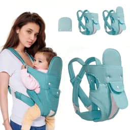0-24 Months Baby Carrier with Adjustable Shoulder Strap Ergonomic Newborn Carrier with Breathable Mesh Fabric Carrier