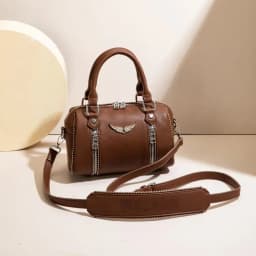 Vintage Classic Leather Diaper Bag For Women Elegant Solid Color Commuter Purse Best Superstar Show Unique Casual Design