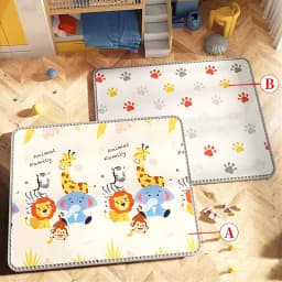 Folding Mat Carpet Rug Playmat Crawling Play Mats 200x180/180x150/180x120cm Play Mat for Children's Thick Safety Mat Friendly