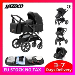 Baby Stroller 3 in 1 Easy Folding Multifunctional Stroller Travel Portable Baby Carriage Safety Seat EU Standard Free Shipping