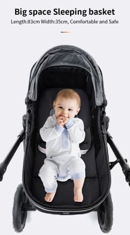 Baby Stroller 3 in 1 Easy Folding Multifunctional Stroller Travel Portable Baby Carriage Safety Seat EU Standard Free Shipping