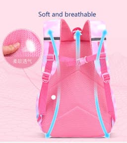 Children Girl Backpack School Bag Pink For Kid Child Teenage Schoolbag Primary Kawaii Cute Waterproof