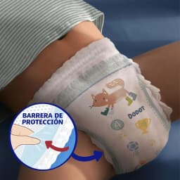 Dodot Baby Pants Diapers, Size 4, 9-15 Kg, 129 Diapers, Diaper-Panties with 360 Adjustment ° Anti-Leak, Monthly Pack