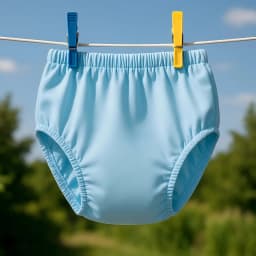 1pc Solid Color Waterproof iaper for Adults Washable Reusable Diaper Care Pants Leak-proof Pants Waterproof Eldly Diaper Cover