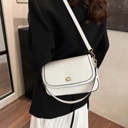 Retro Luxury Women Shoulder Bag Elegant Leather Crossbody Bag High End Tote Vintage Classic Designer