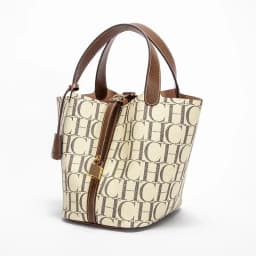 CH Tote Bag For Women Luxury Monogram Leather Handbag Fashion Top Handle Bag Elegant Lock Bucket Bag For Daily Commute