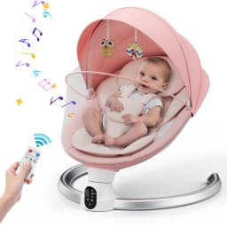 Electric Baby Swing Baby Rocker, APP and Remote Baby Scale From Birth to 9kg, 5-Point Harness Improved Baby Scale with 3 Timers