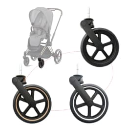 Stroller Front Wheel For Cybex Priam 3/4 2019~2026 Direct Replace Pushchair Accessories Baby Buggy Front Wheel
