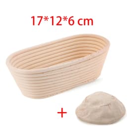 Natural Rattan Bread Proofing Basket Handmade Rattan Wicker Baking Bowl Dough Fermentation Sourdough Banneton Bread Basket