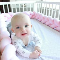 1M/2M/3M/4M Baby Crib Protector Bed Braid Knot Cushion for Infant Kids 3 Shares Toddler Baby Bed Bumpers In The Crib Newborn