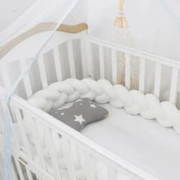 1M/2M/3M/4M Baby Crib Protector Bed Braid Knot Cushion for Infant Kids 3 Shares Toddler Baby Bed Bumpers In The Crib Newborn