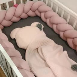 1M/2M/3M/4M Baby Crib Protector Bed Braid Knot Cushion for Infant Kids 3 Shares Toddler Baby Bed Bumpers In The Crib Newborn