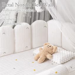 Multi-size Baby Crib Guard Rail Soft Padding,Infant Crib Bumper Liner Cartoon Print Cushioned Bed Fence Baby Bed Bumper