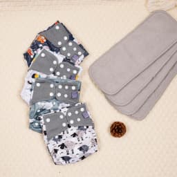Elinfant waterproof baby cloth diaper with 4 absorbents mesh cloth inner os for 3-15kg washable eco-friendly pocket cloth nappy