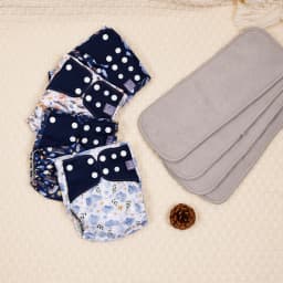 Elinfant waterproof baby cloth diaper with 4 absorbents mesh cloth inner os for 3-15kg washable eco-friendly pocket cloth nappy