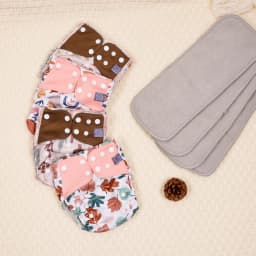 Elinfant waterproof baby cloth diaper with 4 absorbents mesh cloth inner os for 3-15kg washable eco-friendly pocket cloth nappy