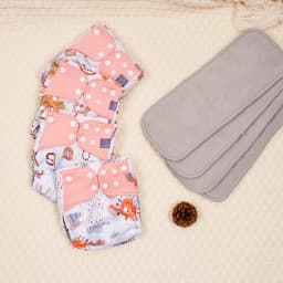 Elinfant waterproof baby cloth diaper with 4 absorbents mesh cloth inner os for 3-15kg washable eco-friendly pocket cloth nappy