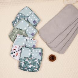 Elinfant waterproof baby cloth diaper with 4 absorbents mesh cloth inner os for 3-15kg washable eco-friendly pocket cloth nappy