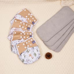 Elinfant waterproof baby cloth diaper with 4 absorbents mesh cloth inner os for 3-15kg washable eco-friendly pocket cloth nappy