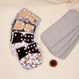 Elinfant waterproof baby cloth diaper with 4 absorbents mesh cloth inner os for 3-15kg washable eco-friendly pocket cloth nappy