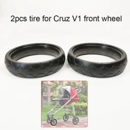 Buggy Wheel Tire For Uppababy Cruz V1 Pushchair Front Or Rear Wheel Tyre Cover Baby Stroller Replace Accessories