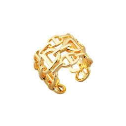 2026 European and American Trendy Cool Three-layer Hollow Pig Nose Ring Opening Average Size Male and Female Temperament Jewelry