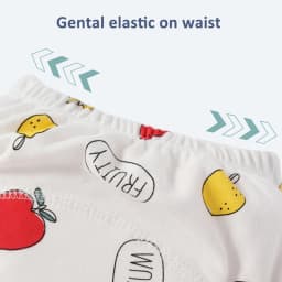 4PCS Baby Training Pants Toddler Girl Cartoon Polyester Cotton Underwear Cloth Panties Reusable Waterproof Potty Learning Diaper