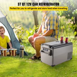 SucceBuy 35L Car Refrigerator Compressor Portable Small Refrigerator for Driving Travel Fishing Outdoor Home Use