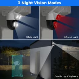 Hiseeu 8MP Wifi Survalance Camera Dual Screen & Dual Lens Color Night Vision Ai Auto Tracking Outdoor Wireless Security Camera