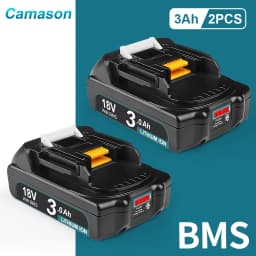 Camason 18V Battery For Makita Power Tools Replacement Accessories BL1860 BL1850 18 v Li-ion Rechargeable batteries Pack charger