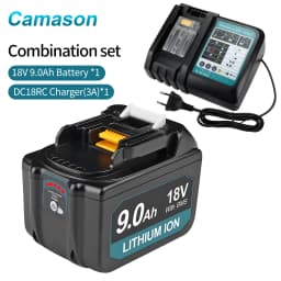 Camason 18V Battery For Makita Power Tools Replacement Accessories BL1860 BL1850 18 v Li-ion Rechargeable batteries Pack charger