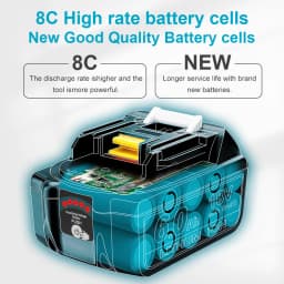 Camason 18V Battery For Makita Power Tools Replacement Accessories BL1860 BL1850 18 v Li-ion Rechargeable batteries Pack charger