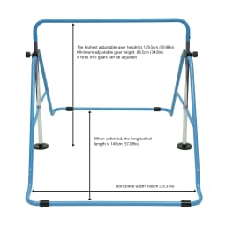 Junior Kid Training Bar Horizontal Gymnastics Bar Indoor Sports Adjustable Blue/Pink Children Home Play Bars