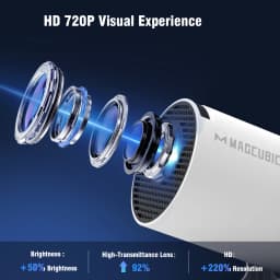 Magcubic Projector 8K Android 14 HY300 Pro Wifi6 290ANSI Allwinner H726 BT5.4 1080P 1280*720P Cinema Outdoor Portable Projetors