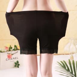 Women Seamless Underwear Soft Cotton Safety Short Pants Female Sexy Lace Black Boxers Women Plus Size Boyshort Panties