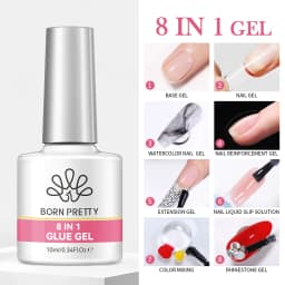 BORN PRETTY 10ml Base Gel Top Coat Rubber Gel Reinforcement Gel for Nails Tools Soak Off UV LED Nail Varnish Function Gel
