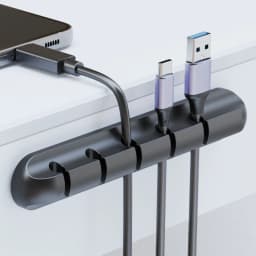 Adhesive Cable Holder Clips Cord Management Wire Organizer for Desktop USB Charging Cable Nightstand Power Cord Mouse Cable