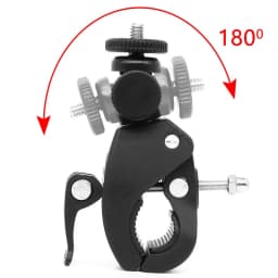 Universal 360 Degree Rotating 1/4 Camera DV Bike Bicycle Handlebar Clamp Bracket Tripod Mount Screw Clip For Sport Camera GOPRO